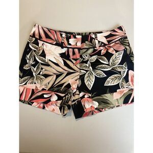 7th  Avenue NY & Co. floral chino shorts flat front with pockets women's size 4